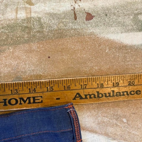 Vintage 1970s flared jeans Measure 32x31 - Picture 3 of 4